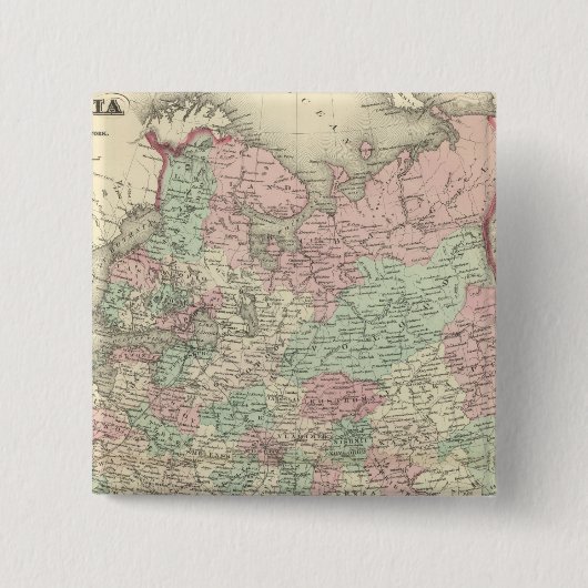 Badge Carré 5 Cm Russie 11 (Devant)