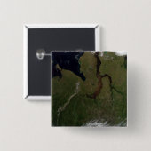 Badge Carré 5 Cm Russie centrale du Nord (Devant & derrière)