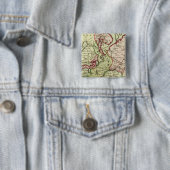 Badge Carré 5 Cm Russie et Ukraine (En situation)