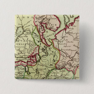 Badge Carré 5 Cm Russie et Ukraine