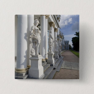 Badge Carré 5 Cm Russie, Saint-Pétersbourg, Palais de Catherine (a