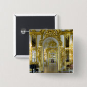 Badge Carré 5 Cm Russie, Saint-Pétersbourg, Palais de Catherine (ak (Devant & derrière)