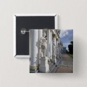 Badge Carré 5 Cm Russie, Saint-Pétersbourg, Palais de Catherine (ak (Devant & derrière)