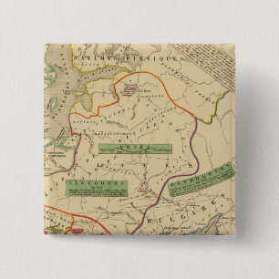 Badge Carré 5 Cm Russie, Suède, Norvège