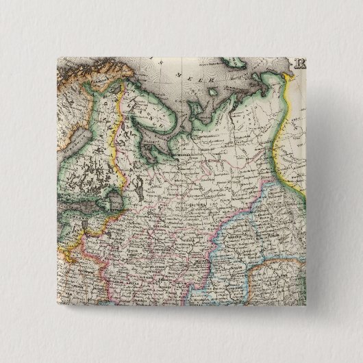 Badge Carré 5 Cm Russie, Ukraine (Devant)