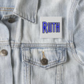 Badge Carré 5 Cm RUTH, pour Ruth (En situation)