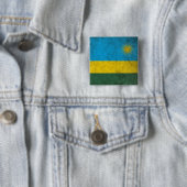 Badge Carré 5 Cm Rwanda (En situation)