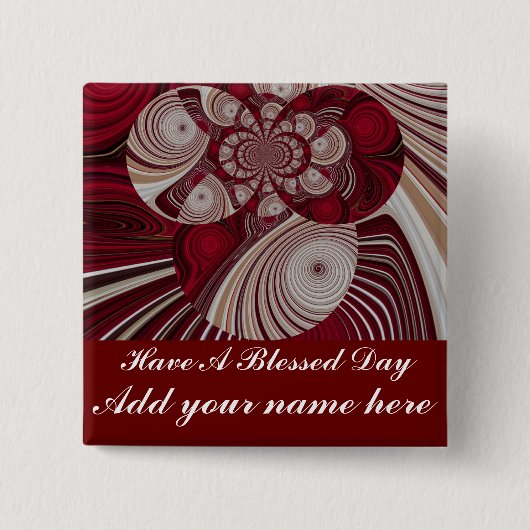 Badge Carré 5 Cm Rythme_ (Devant)