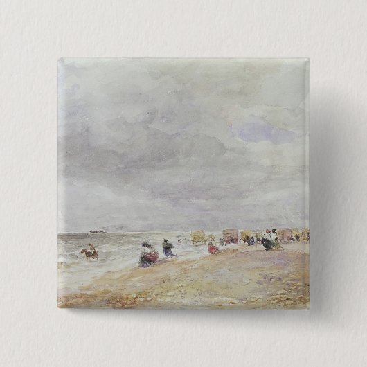 Badge Carré 5 Cm Sables de Rhyl (Devant)