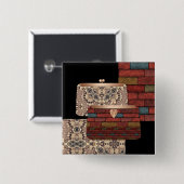 Badge Carré 5 Cm Sacs à main élégants (Devant & derrière)