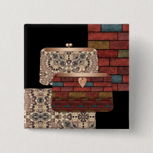 Badge Carré 5 Cm Sacs à main élégants