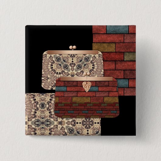 Badge Carré 5 Cm Sacs à main élégants (Devant)