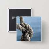 Badge Carré 5 Cm Sailor's Knot (Devant & derrière)