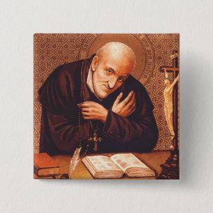 Badge Carré 5 Cm Saint Alphonse de Liguori
