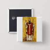 Badge Carré 5 Cm Saint Boniface par Albrecht de Vriendt (Devant & derrière)