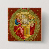 Badge Carré 5 Cm Saint-Cécile de Rome (SNV 36) (Devant)