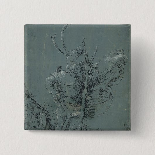 Badge Carré 5 Cm Saint Christopher, 1510 (Devant)