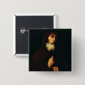 Badge Carré 5 Cm Saint François de Paola (Devant & derrière)