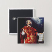 Badge Carré 5 Cm Saint Ignace de Loyola (Devant & derrière)