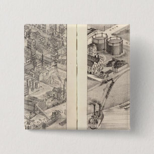 Badge Carré 5 Cm Saint-Louis, Missouri 2