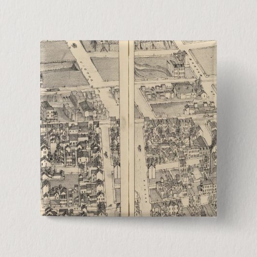 Badge Carré 5 Cm Saint-Louis, Missouri 5 (Devant)