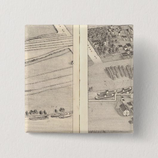 Badge Carré 5 Cm Saint-Louis, Missouri 8 (Devant)