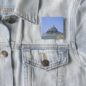 Badge Carré 5 Cm Saint Michel de Mont (En situation)