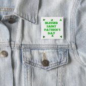 Badge Carré 5 Cm Saint Patrick (2) (En situation)