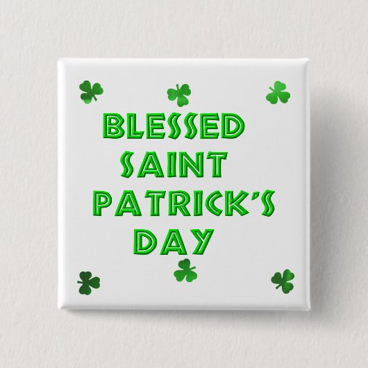 Badge Carré 5 Cm Saint Patrick (2) (Devant)