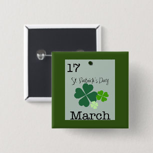 Badge Carré 5 Cm Saint Patrick's Day 17 mars 2023