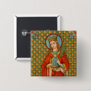 Badge Carré 5 Cm Sainte-Barbe (JP 01)