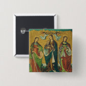 Badge Carré 5 Cm Saints Perpetua et Felicity (Devant & derrière)