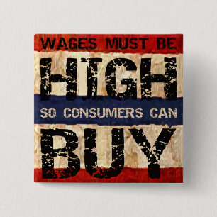 Badge Carré 5 Cm Salaires élevés