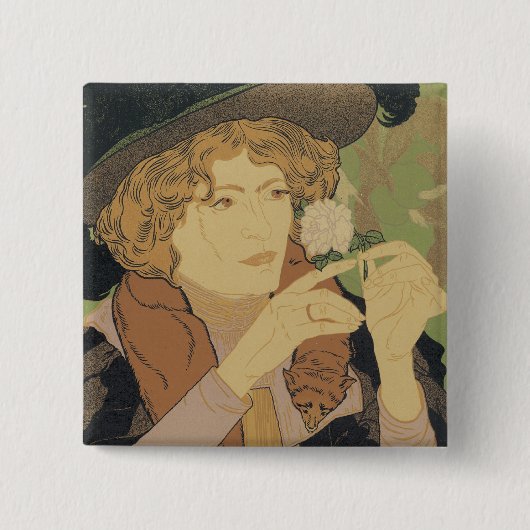 Badge Carré 5 Cm Salon des Cents (Devant)