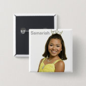 Badge Carré 5 Cm Samariah (Devant & derrière)