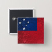 Badge Carré 5 Cm Samoa (Devant & derrière)