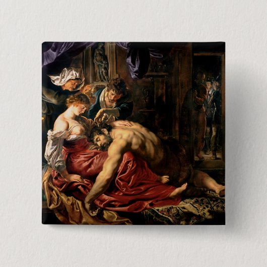 Badge Carré 5 Cm Samson et Delilah, c.1609 (Devant)