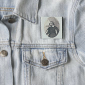 Badge Carré 5 Cm Samuel de Champlain 1854 (En situation)
