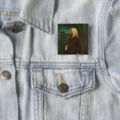 Badge Carré 5 Cm Samuel Richardson, 1747 (En situation)