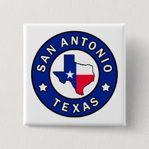 Badge Carré 5 Cm San Antonio Texas