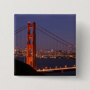 Badge Carré 5 Cm San Francisco, la Californie