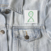 Badge Carré 5 Cm Sandhoff Maladie Sensibilisation Ruban Pins Person (En situation)