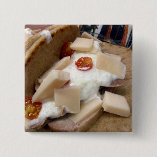 Badge Carré 5 Cm sandwich au pain de porc