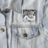 Badge Carré 5 Cm Santiago, Cap Vert, 1589 (En situation)