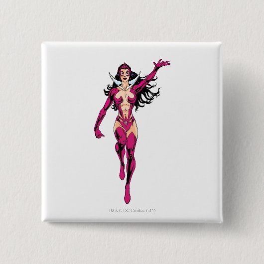 Badge Carré 5 Cm Saphir d'étoile 4 (Devant)