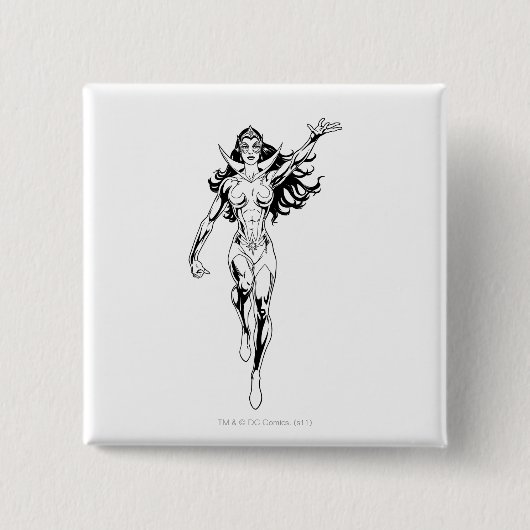 Badge Carré 5 Cm Saphir d'étoile 6 (Devant)