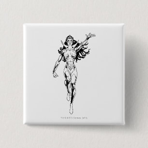 Badge Carré 5 Cm Saphir d'étoile 6