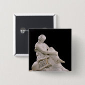 Badge Carré 5 Cm Sappho, 1852 (Devant & derrière)