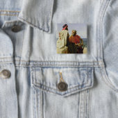 Badge Carré 5 Cm Saracens devant leur position, 1864 (En situation)