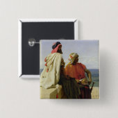 Badge Carré 5 Cm Saracens devant leur position, 1864 (Devant & derrière)